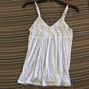 Flowy white tank top